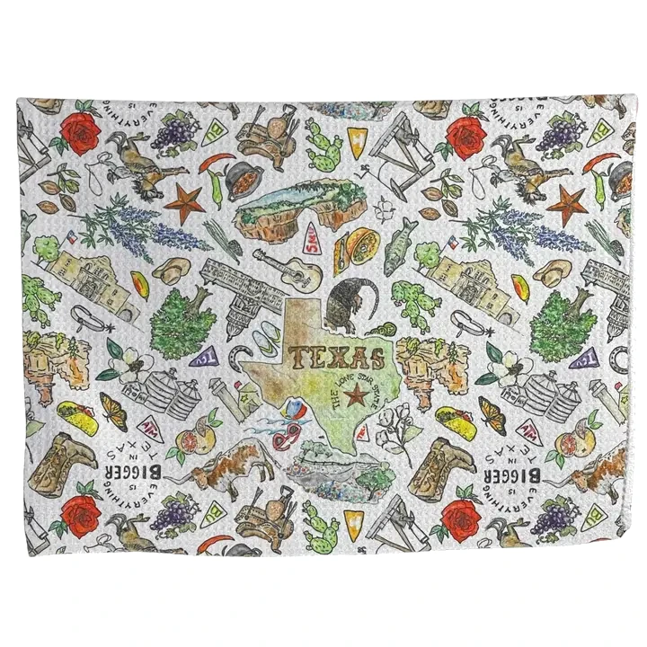Wet-It Pippa Collection Texas Tea Towel