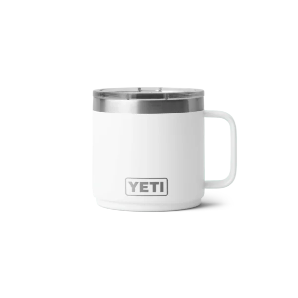 Yeti Rambler 14oz Stackable Mug with Durasip Ceramic Lining - White2