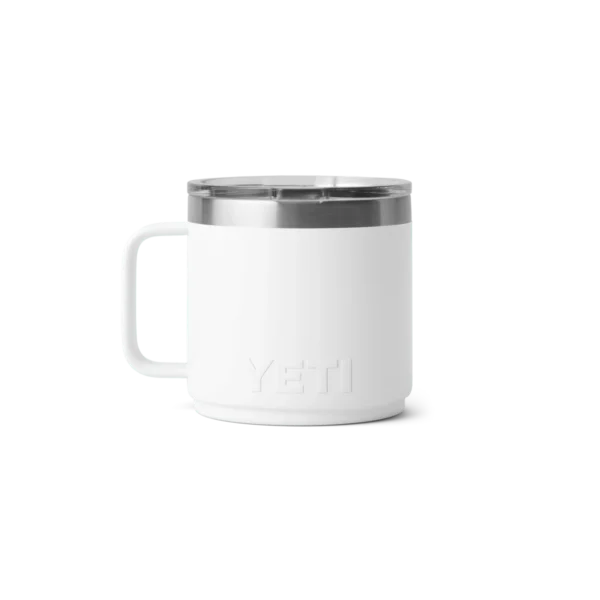 Yeti Rambler 14oz Stackable Mug with Durasip Ceramic Lining - White3