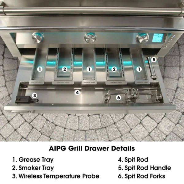 Alfresco AIPG 36" Grill with Deluxe Cart