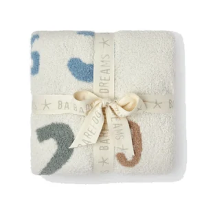 Barefoot Dreams CozyChic Number Stroller Blanket - Honeycomb Multi