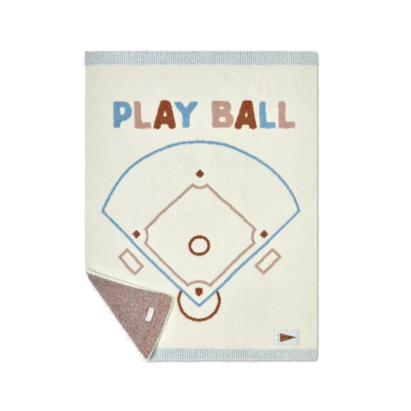 Barefoot Dreams CozyChic Play Ball Stroller Blanket - Cream Multi
