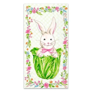 Boston International Floral Garden Party Guest Paper Towel Napkins, Pack of 16