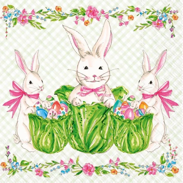 Boston International Floral Garden Party Lunch Paper Napkins, Pack of 20