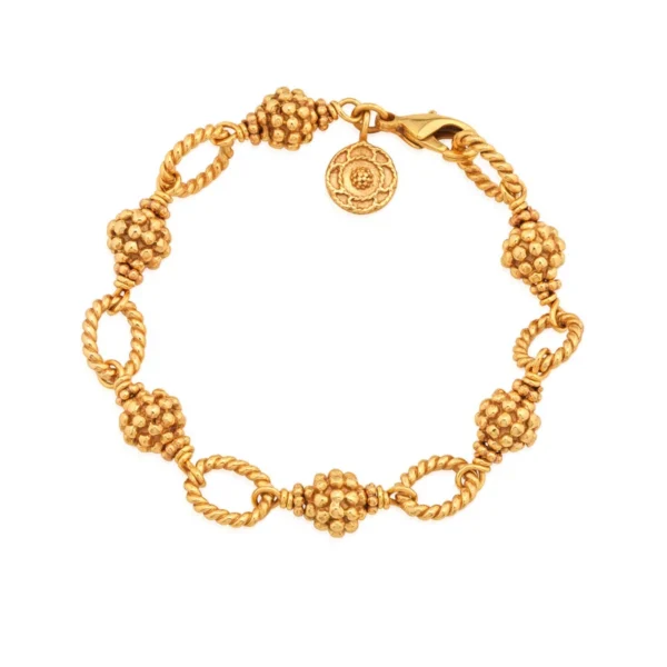 Capucine De Wulf Berry Bead Bracelet - 7"+2" - Gold