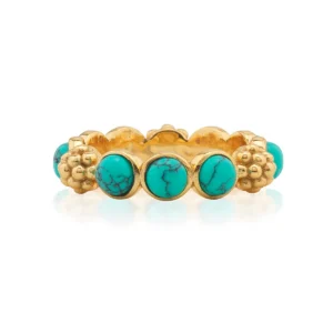 Capucine De Wulf Berry Gem Ring - Turquoise