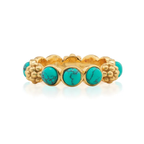 Capucine De Wulf Berry Gem Ring - Turquoise