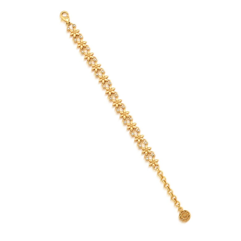 Capucine De Wulf Jasmine Bracelet, 7"+2" - Pearl White