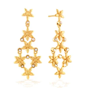 Capucine De Wulf Jasmine Drop Earrings - Pearl White
