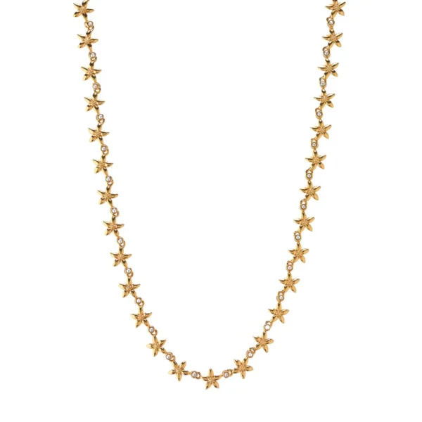 Capucine De Wulf Jasmine Necklace, 16"+2" - Pearl White