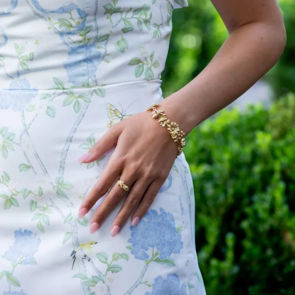 Capucine De Wulf Meadow Walk Bouquet Link Bracelet - Gold