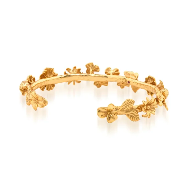 Capucine De Wulf Meadow Walk Flowers Petite Cuff - Gold