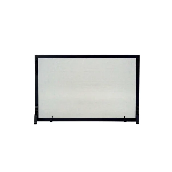 Dagan 39" x 25" Black Wrought Iron Fireplace Screen