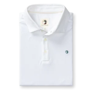 Duckhead Hanover Pima Cotton Pique Polo - White