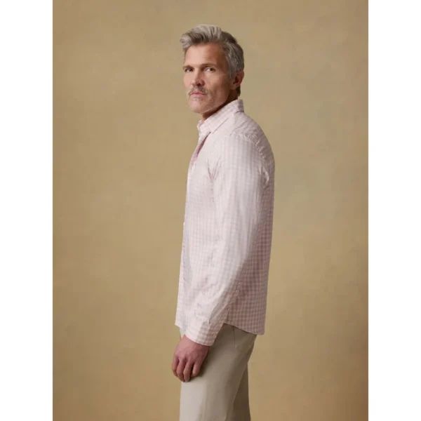 Faherty The Movement Shirt - Rose White Gingham