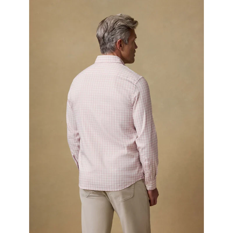 Faherty The Movement Shirt - Rose White Gingham