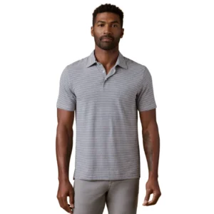 Faherty Short-Sleeve Movement Polo Shirt - Pebble Beach Stripe