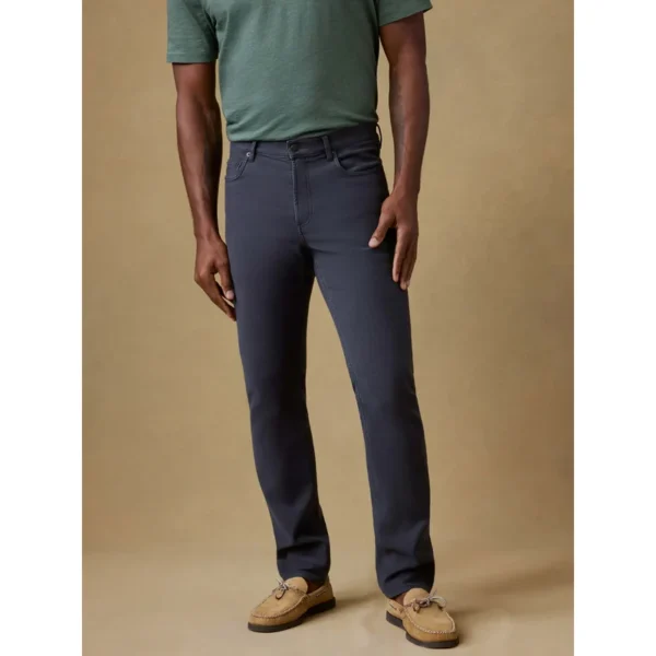 Faherty Stretch Terry 5-Pocket Pant - Navy