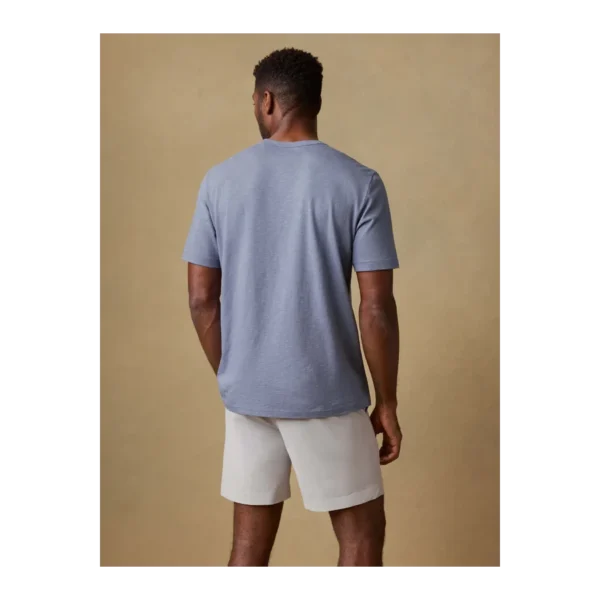 Faherty Sunwashed Regenerative Pocket Tee - Flint Sky