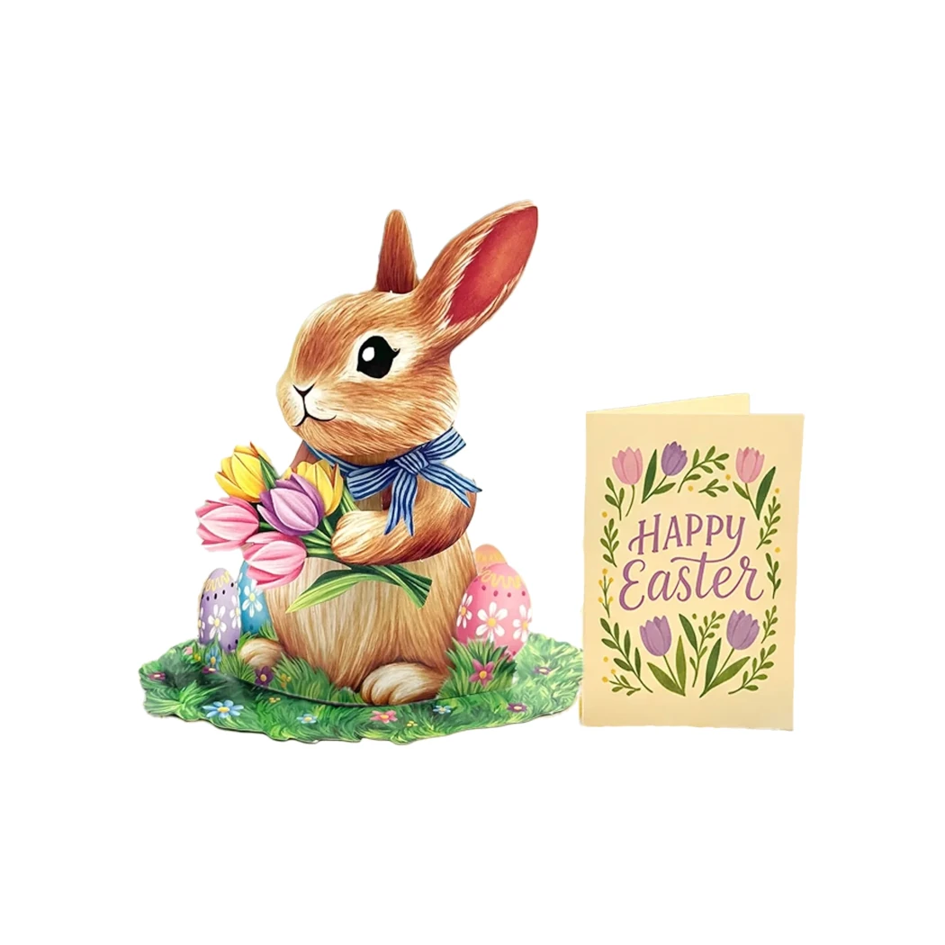 Fresh Cut Paper Mini Easter Bunny Pop-Up Card