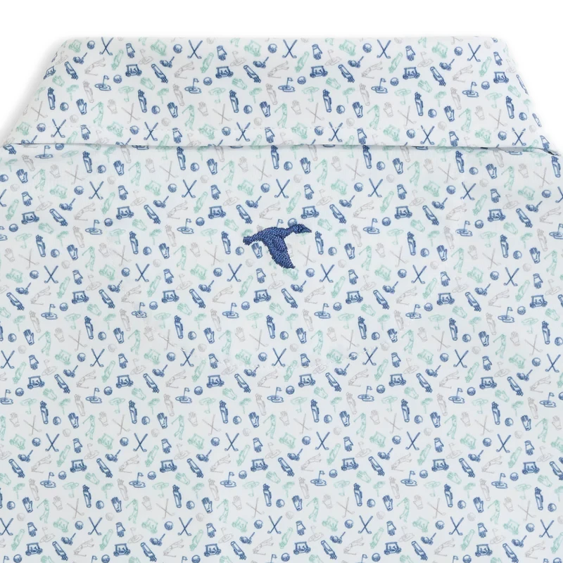 GenTeal Caddie's Choice Printed Performance Polo - Green Bay