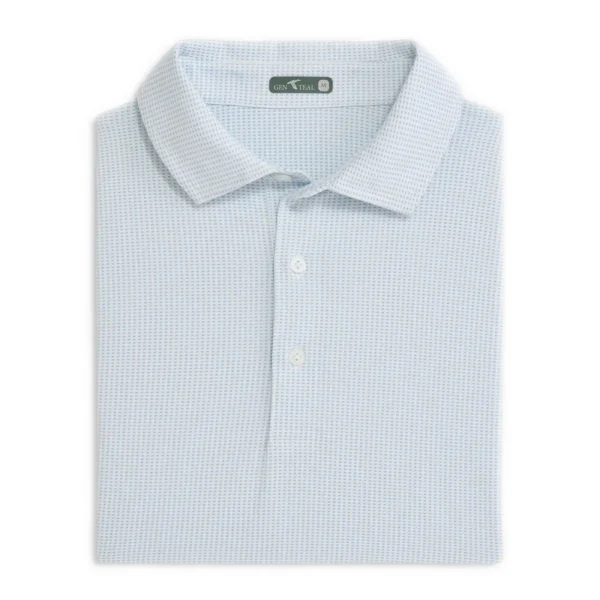 GenTeal Jacquard Performance Polo - Heritage Blue