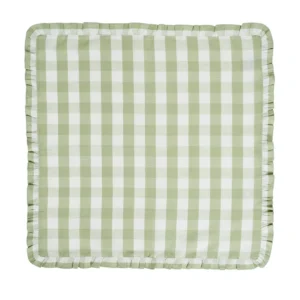 Juliska Gingham Ruffle Napkin - Seagrass