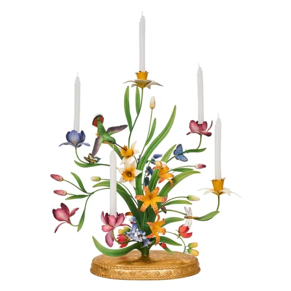 Juliska Meadow Walk 25" Bouquet Centerpiece Candelabra - Multi