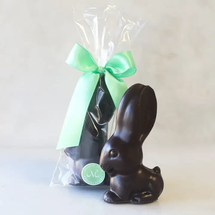 Maggie Lyon Chocolatiers 5oz Buttons Bunny - Solid Dark Chocolate