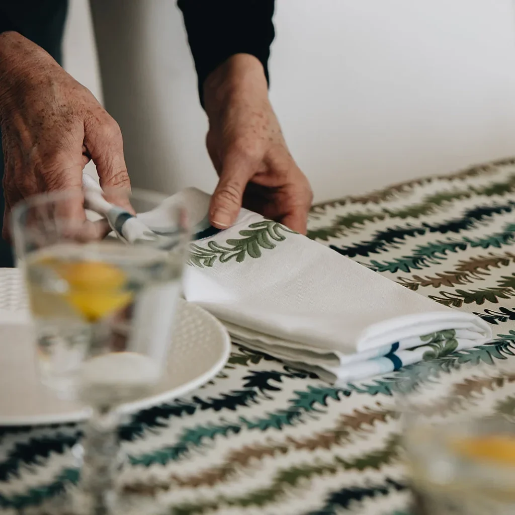 Maison Venu Palmerie Napkin - Azul