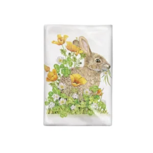 Mary Lake-Thompson Poppy Rabbit Flour Sack Towel