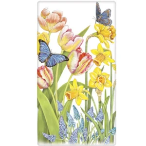 Mary Lake-Thompson Spring Bulb Garden Flour Sack Towel