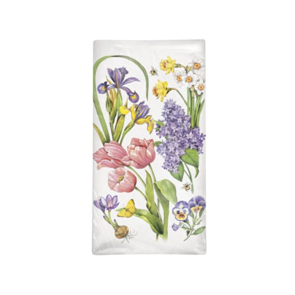 Mary Lake-Thompson Spring Flower Medley Flour Sack Towel