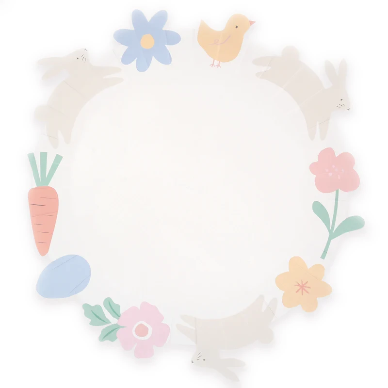 Meri Meri Easter Icons Edged Paper Dinner Plates, Pack of 8
