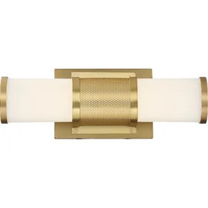 Nuvo Caper LED 12" Vanity - Brushed Brass