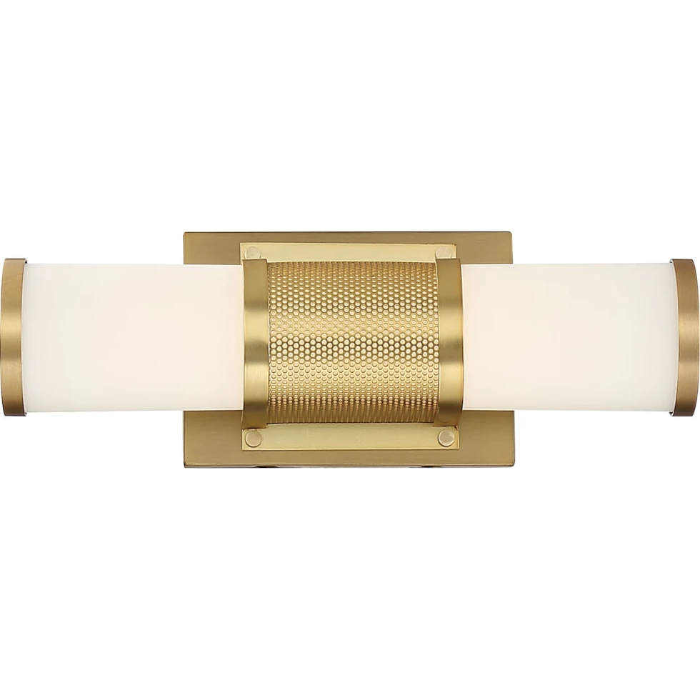 Nuvo Caper LED 12" Vanity - Brushed Brass