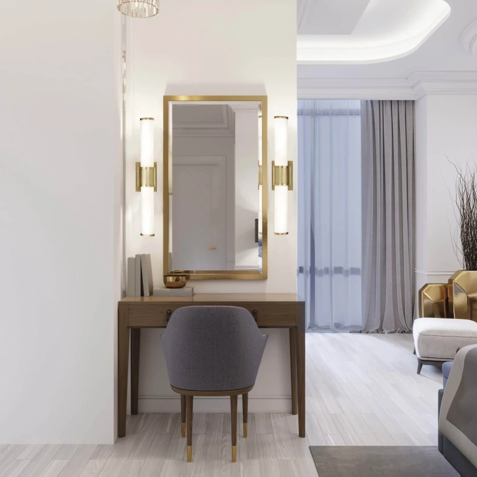 Nuvo Caper LED 36" Vanity Light - Brushed Brass