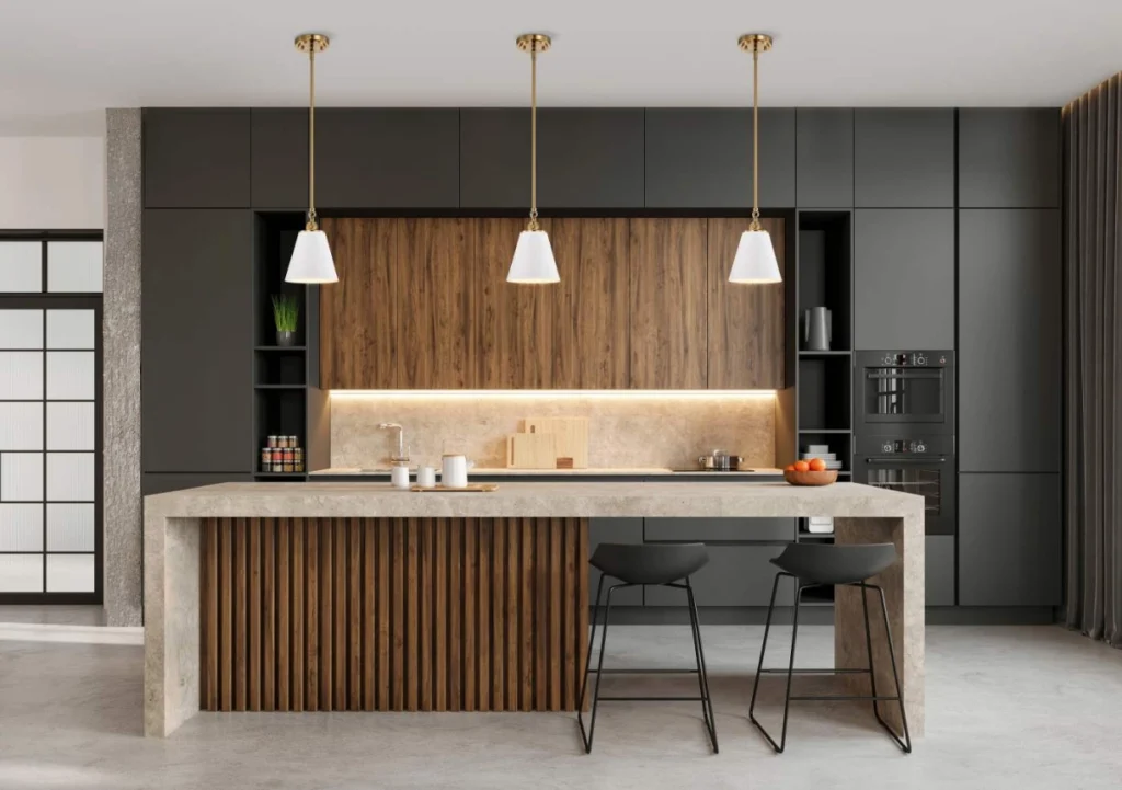 Nuvo Dover Small Pendant Light - White with Vintage Brass4