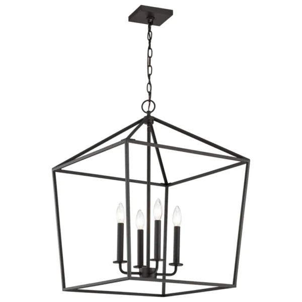 Nuvo Emma Large Pendant Light - Matte Black Finish