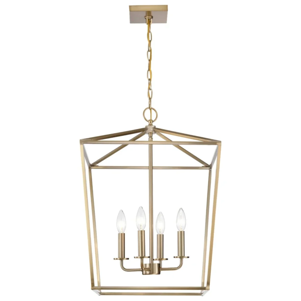 Nuvo Emma Small Pendant Light - Burnished Brass Finish