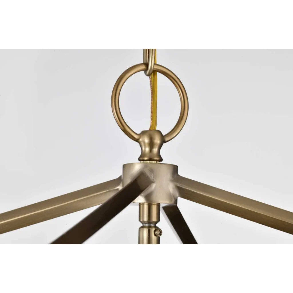 Nuvo Emma Small Pendant Light - Burnished Brass Finish