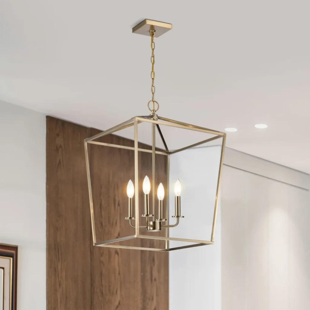Nuvo Emma Small Pendant Light - Burnished Brass Finish