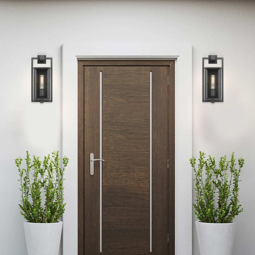 Nuvo Exhibit Small Outdoor Wall Lantern - Matte Black Finish