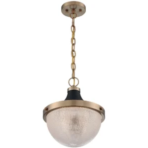 Nuvo Faro Large Pendant Fixture - Brass