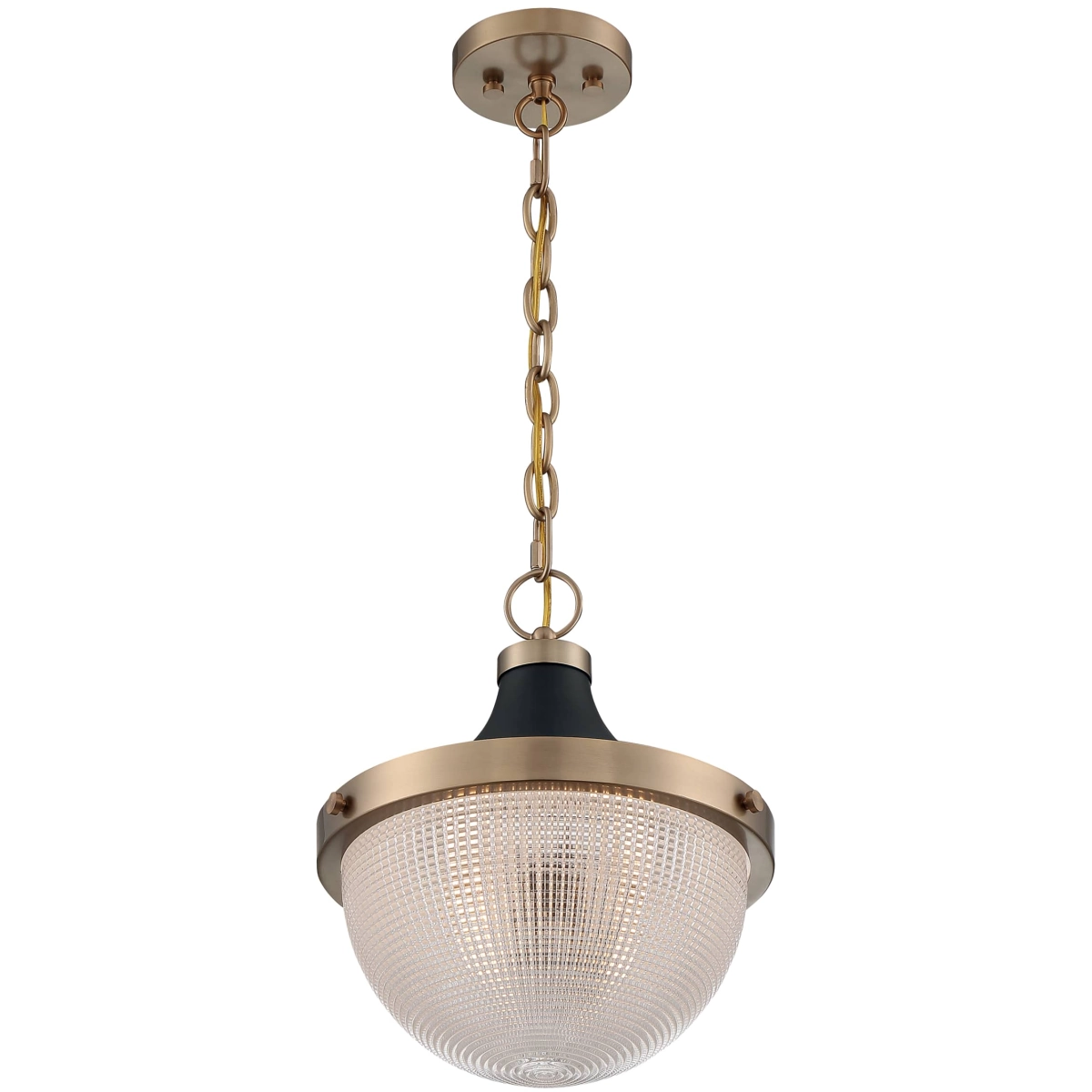 Nuvo Faro Large Pendant Fixture - Brass