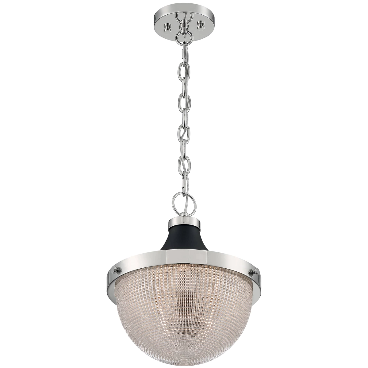 Nuvo Faro Large Pendant Fixture - Nickel