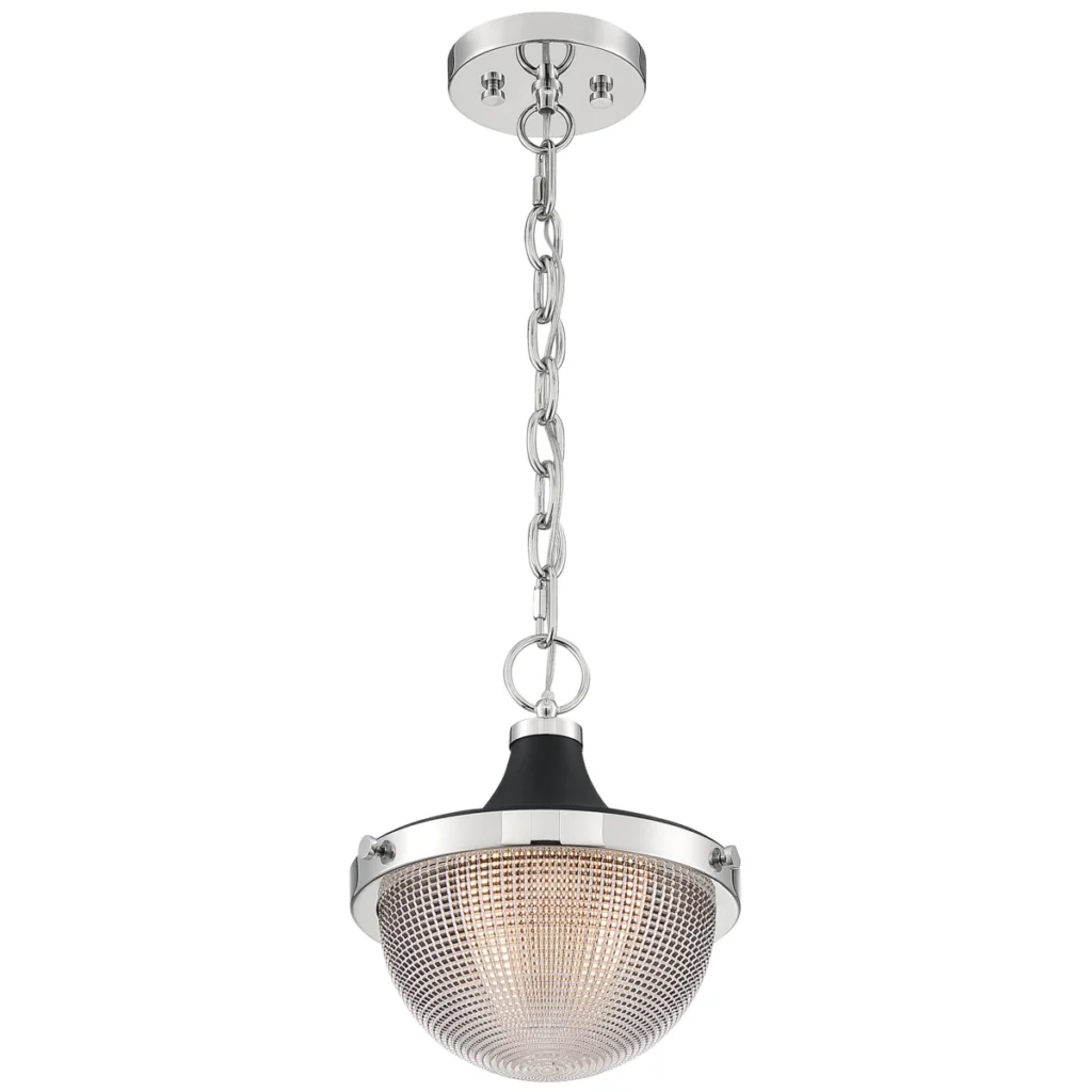 Nuvo Faro Small Pendant Fixture - Nickel