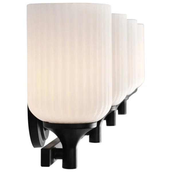 Nuvo Solara 4 Light Vanity Light - Matte Black Finish
