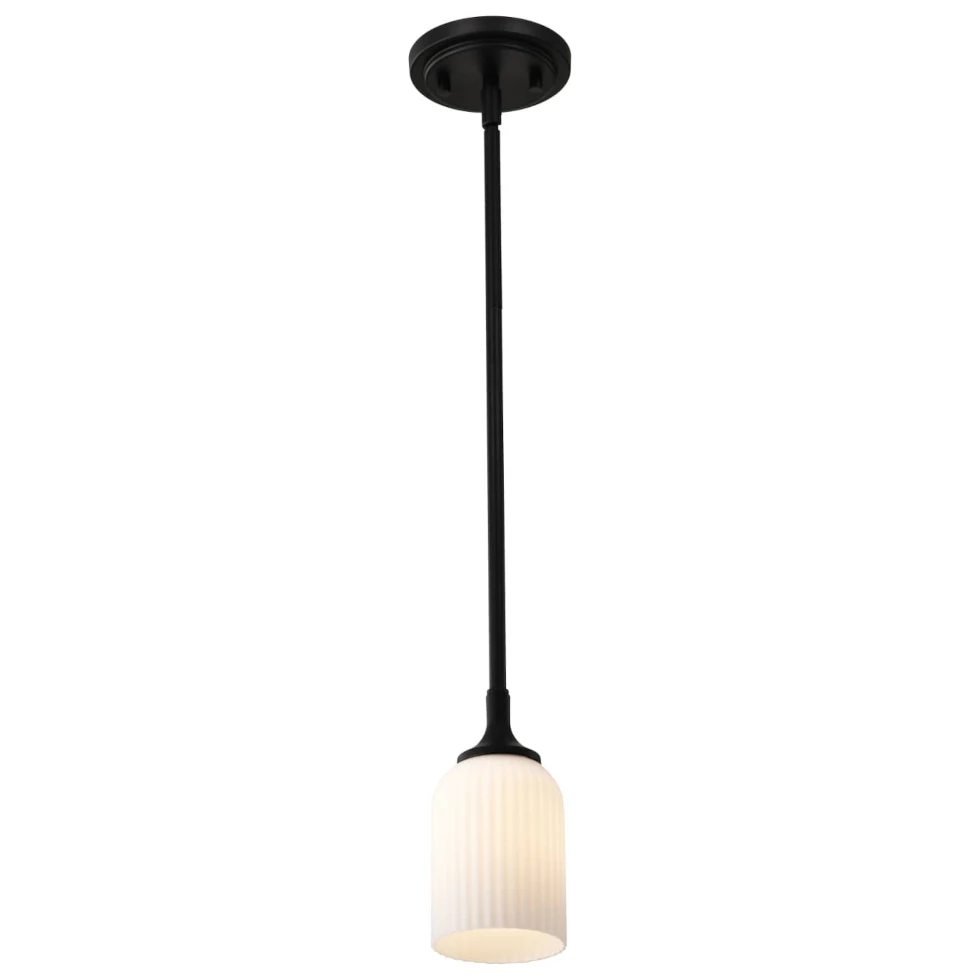 Nuvo Solara Mini Pendant Light - Matte Black Finish