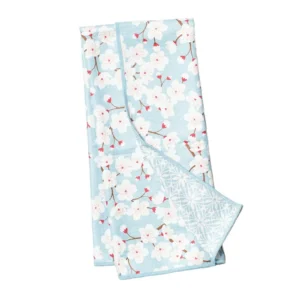 Once Again Home Cherry Blossom Anywhere Reversible Towel - Sky